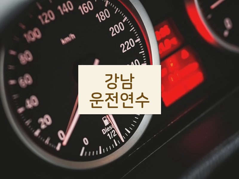 강남운전연수 후기
