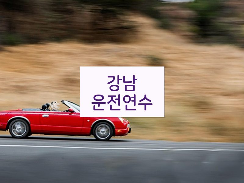 강남운전연수 후기