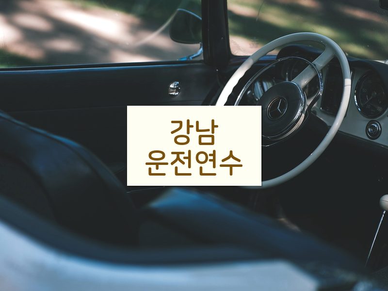 강남운전연수 후기