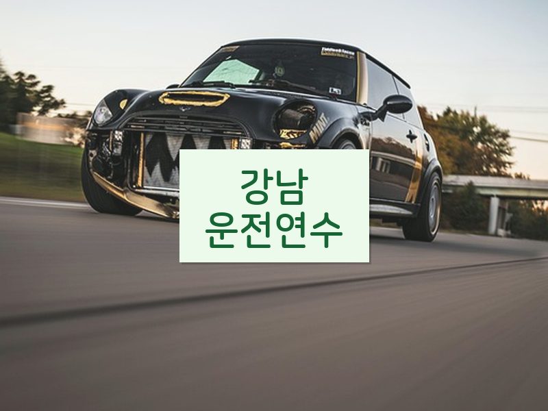 강남운전연수 후기