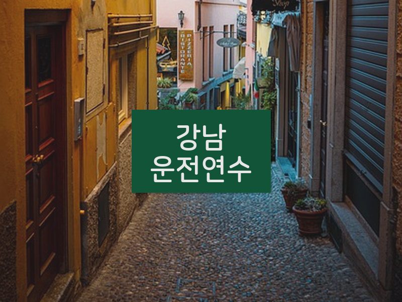 강남운전연수 후기