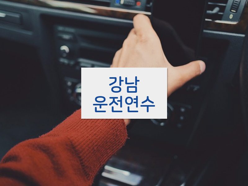 강남운전연수 후기