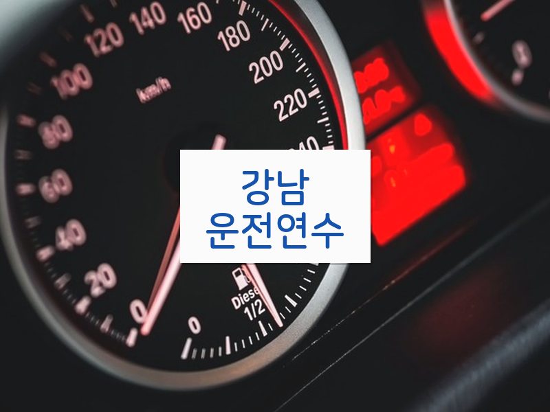 강남운전연수 후기