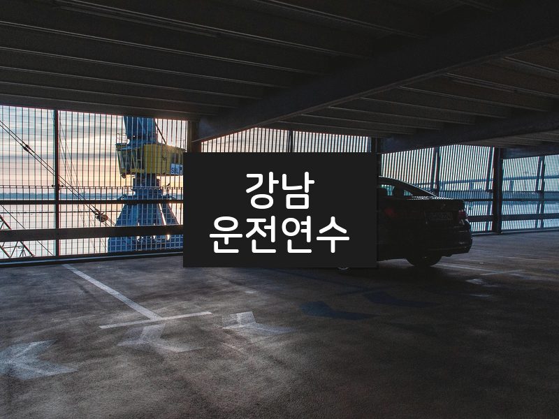 강남운전연수 후기