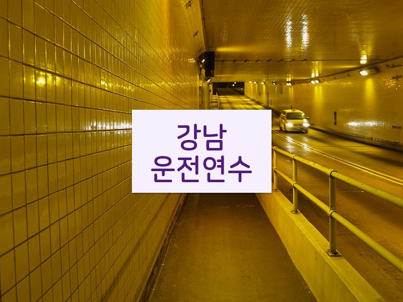 강남운전연수 후기