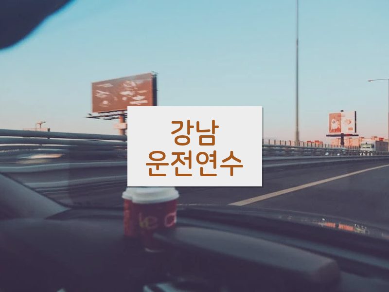 강남운전연수 후기