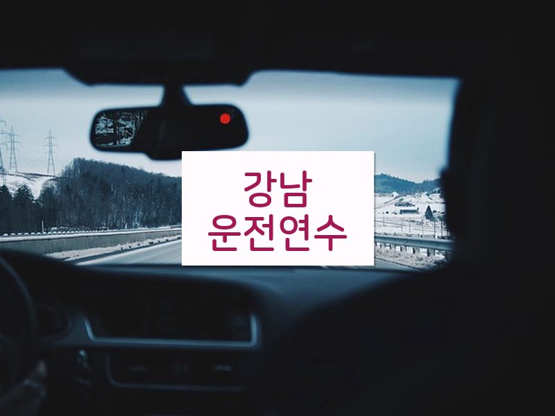 강남운전연수 후기