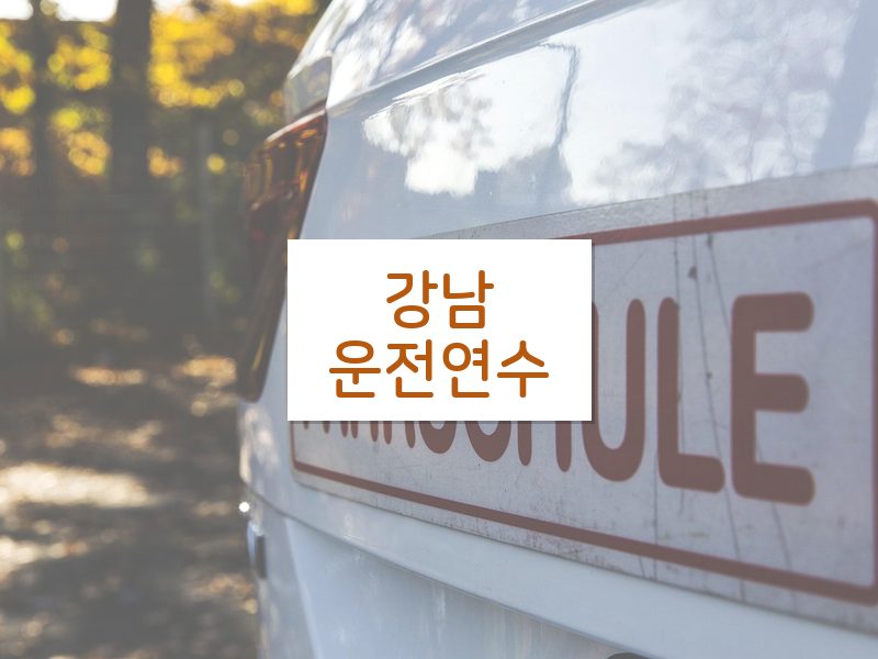 강남운전연수 후기