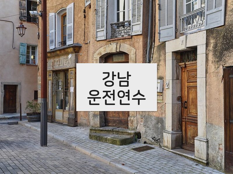 강남운전연수 후기