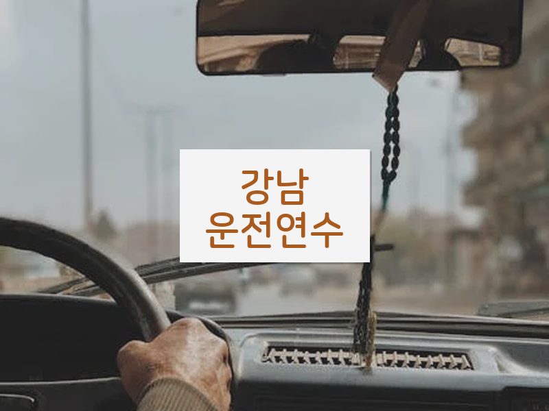 강남운전연수 후기