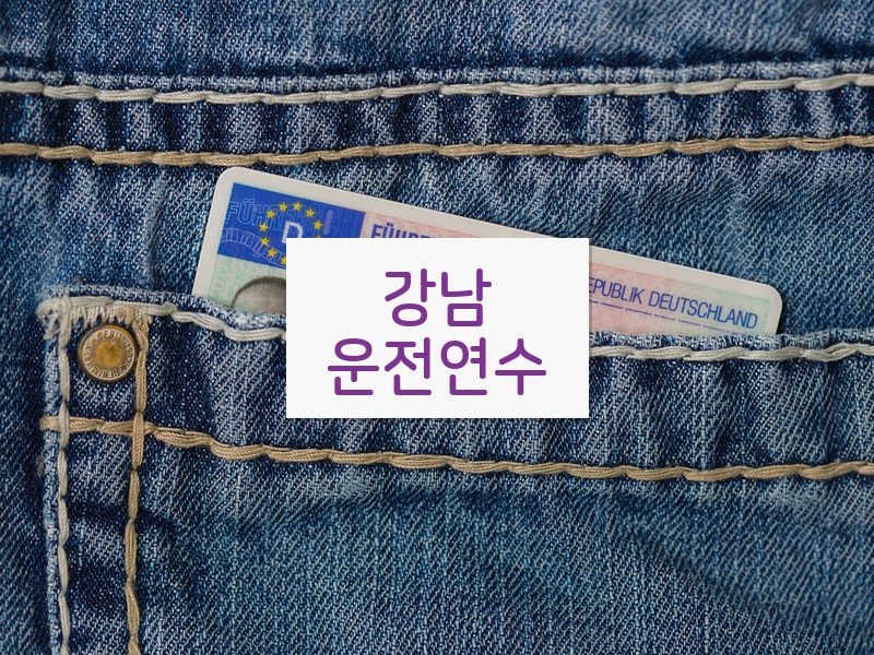 강남운전연수 후기