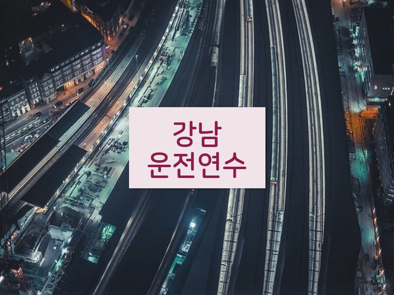 강남운전연수 후기
