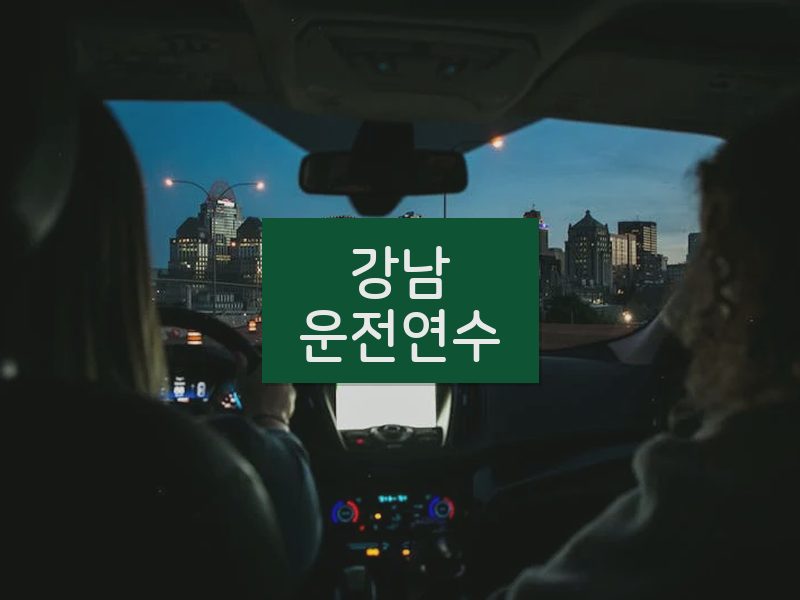 강남운전연수 후기