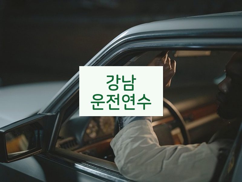 강남운전연수 후기