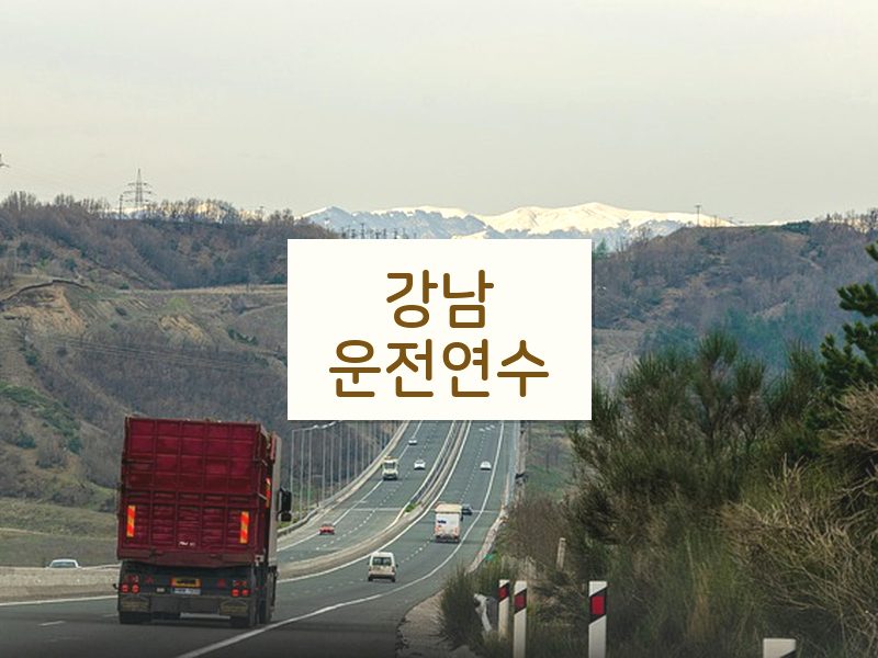 강남운전연수 후기