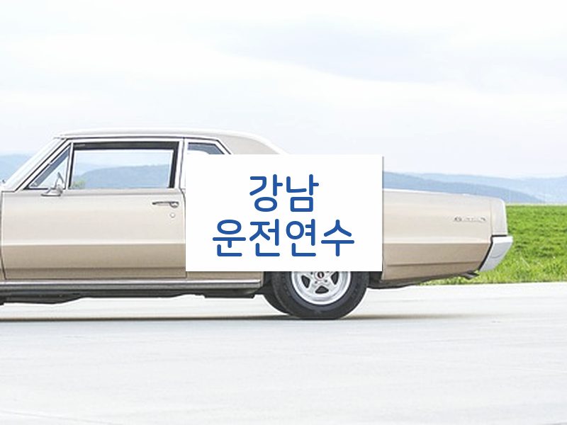 강남운전연수 후기