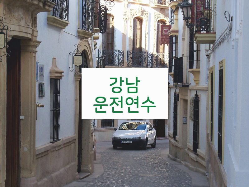 강남운전연수 후기