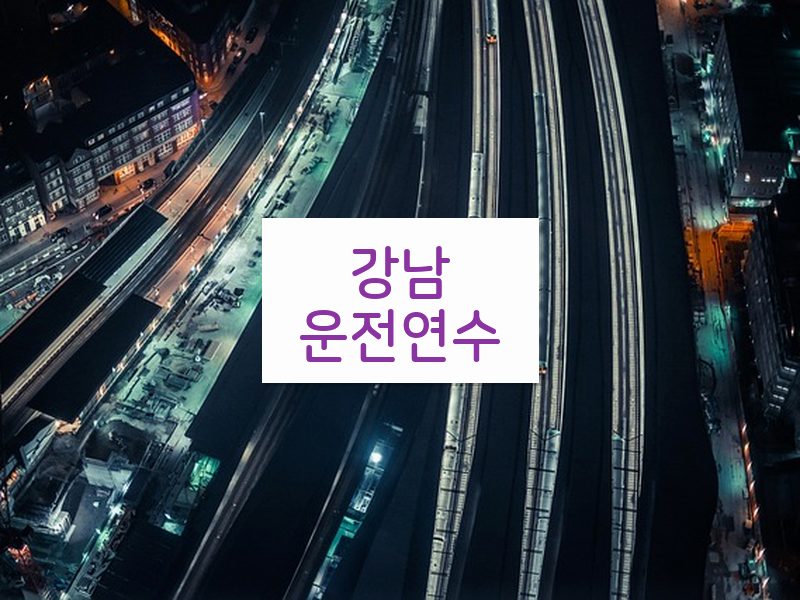 강남운전연수 후기