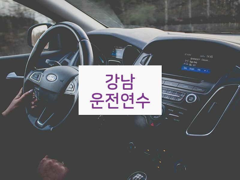강남운전연수 후기