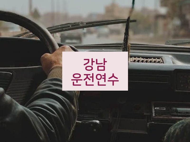 강남운전연수 후기
