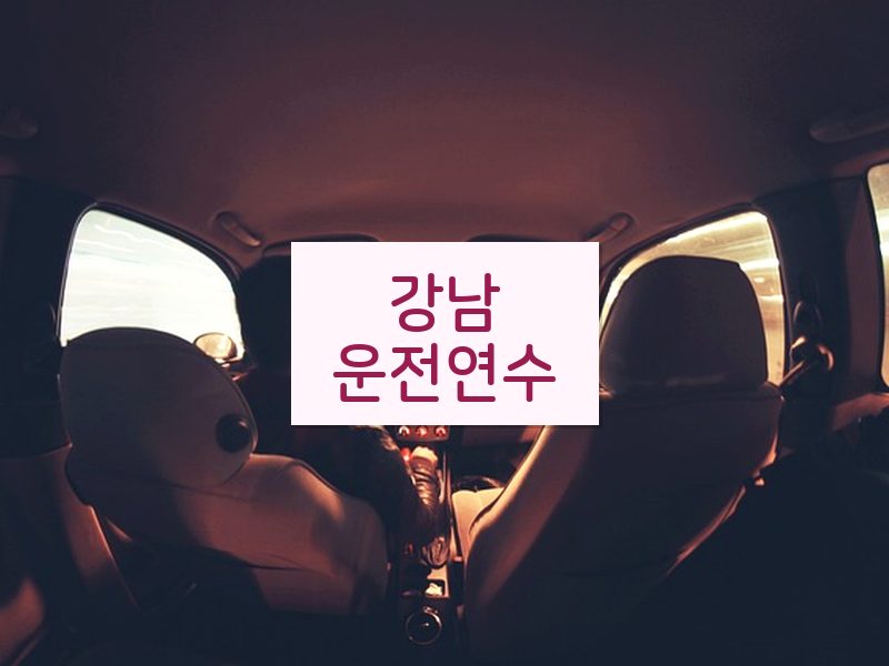 강남운전연수 후기