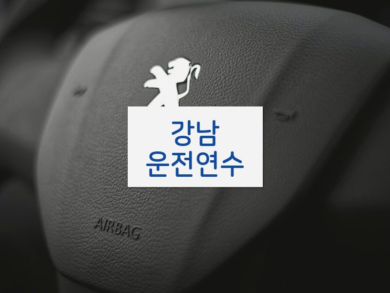 강남운전연수 후기
