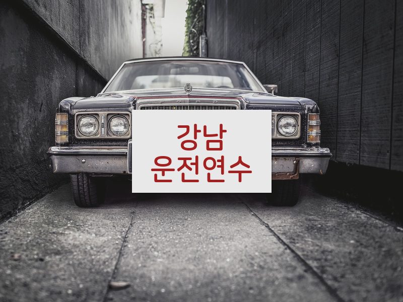 강남운전연수 후기