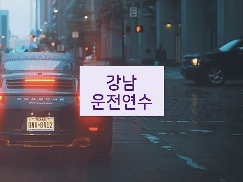강남운전연수 후기
