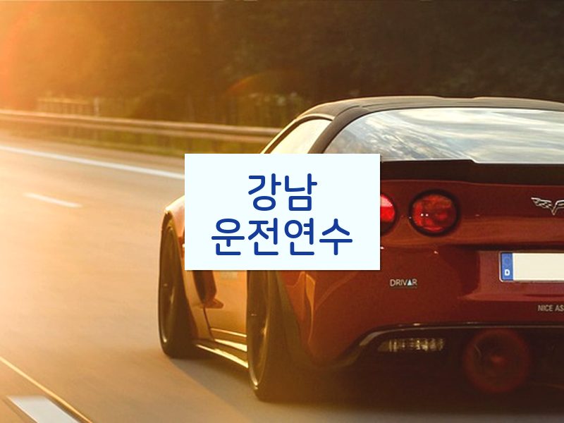 강남운전연수 후기