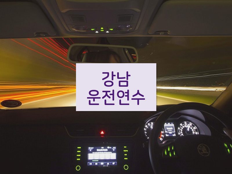 강남운전연수 후기