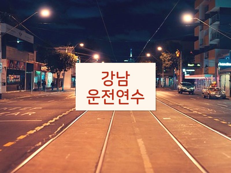 강남운전연수 후기