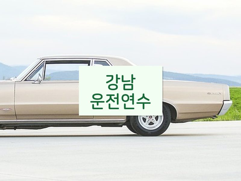 강남운전연수 후기