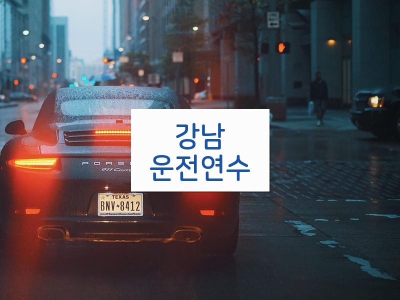 강남운전연수 후기