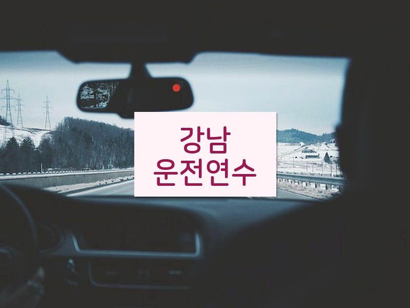 강남운전연수 후기