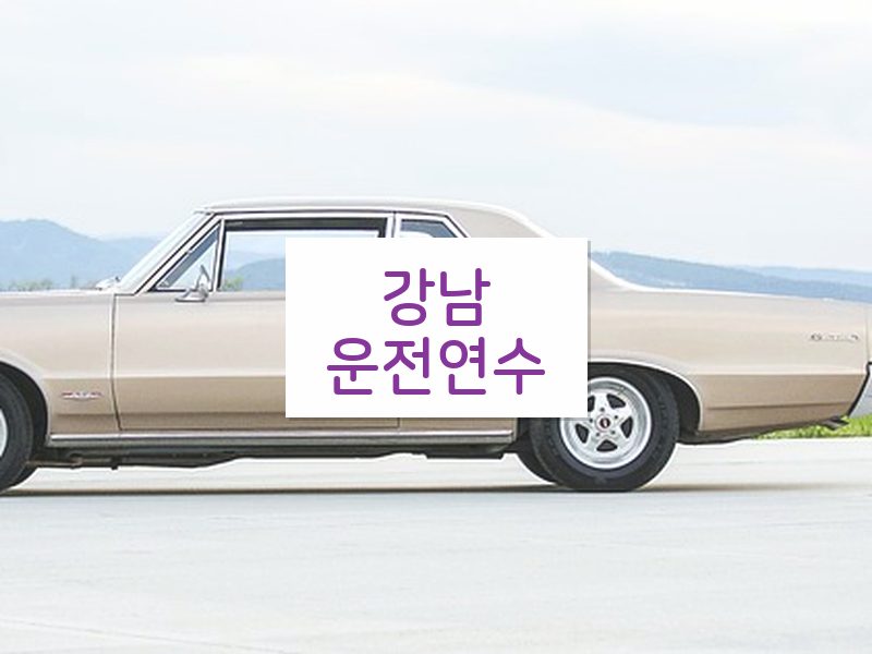 강남운전연수 후기