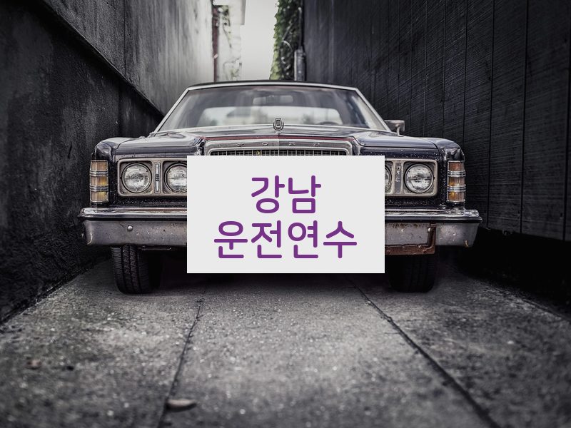강남운전연수 후기