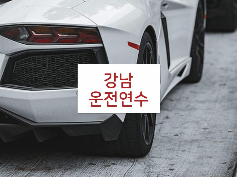 강남운전연수 후기