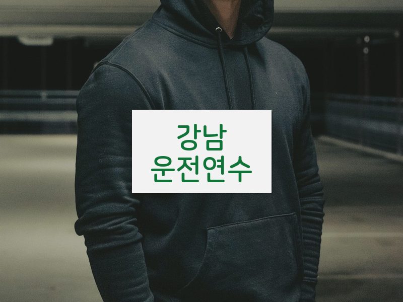 강남운전연수 후기