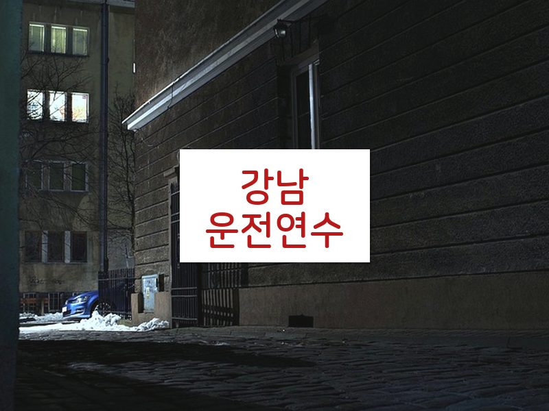 강남운전연수 후기