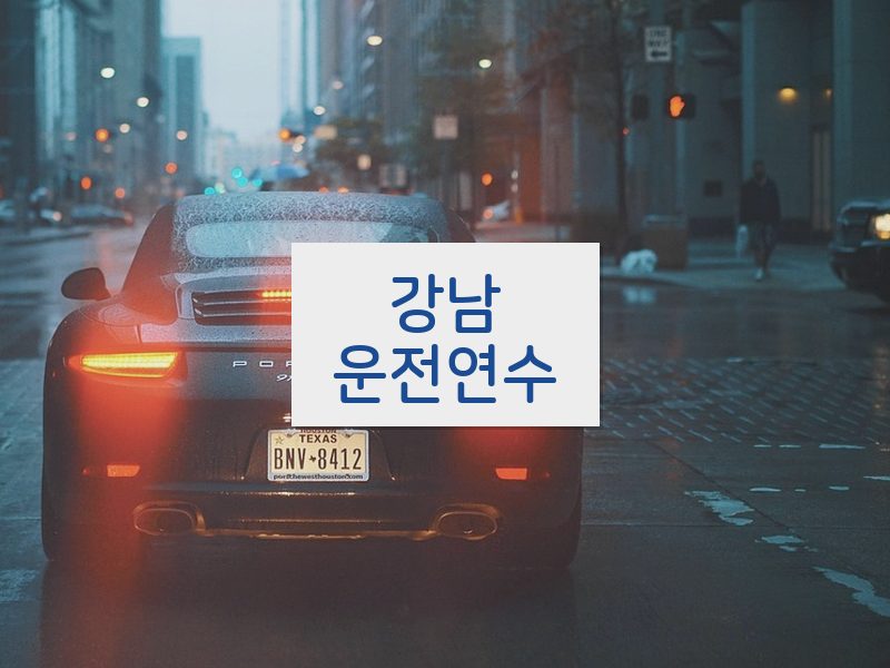 강남운전연수 후기