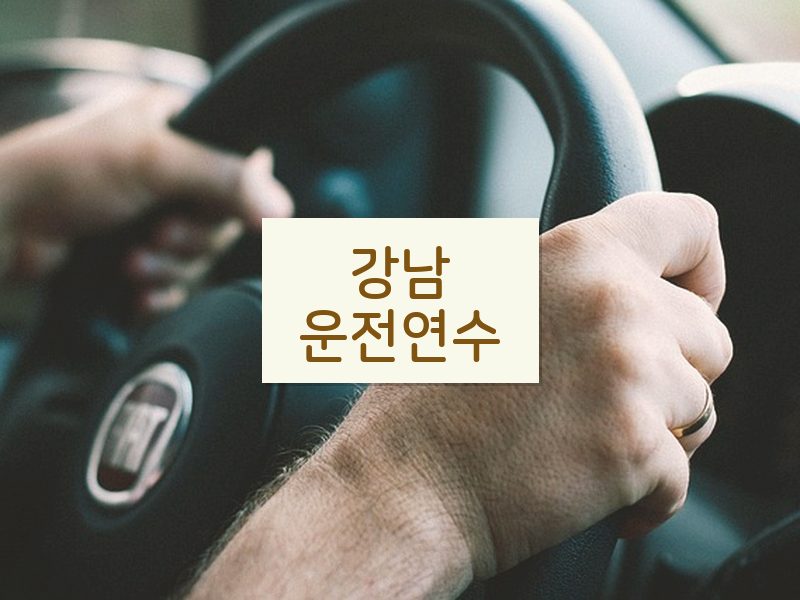강남운전연수 후기