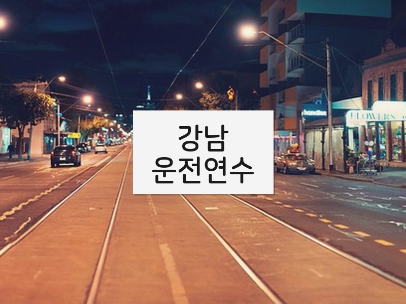 강남운전연수 후기