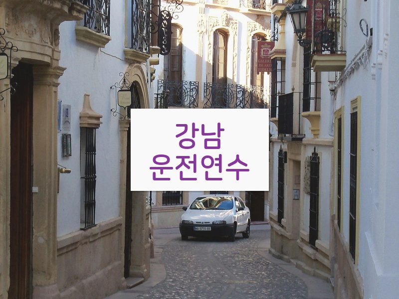 강남운전연수 후기