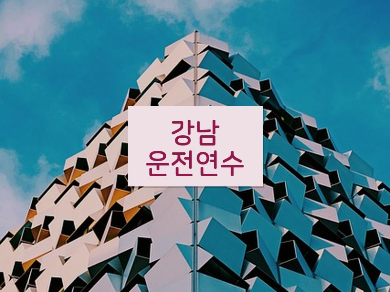 강남운전연수 후기