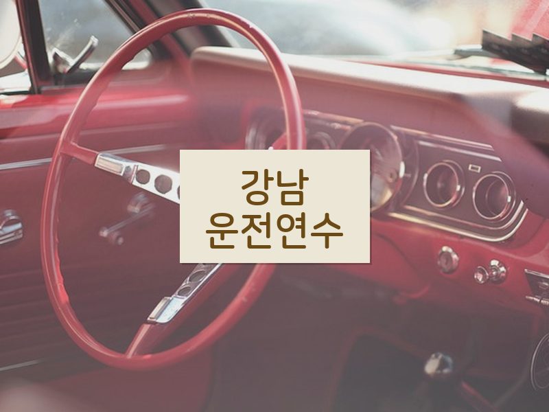 강남운전연수 후기