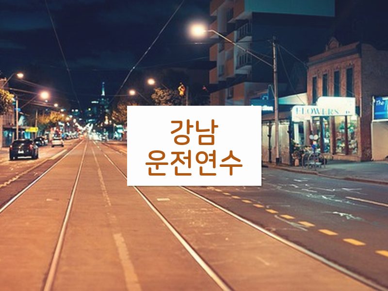 강남운전연수 후기