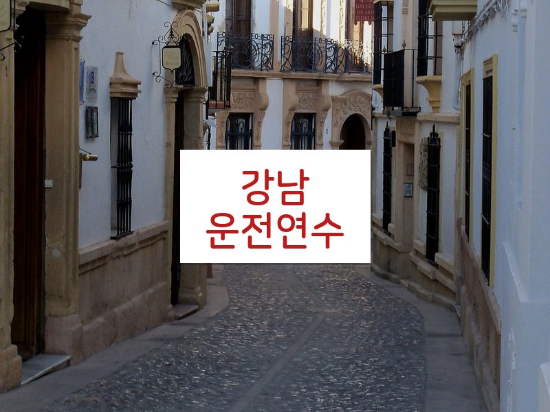 강남운전연수 후기