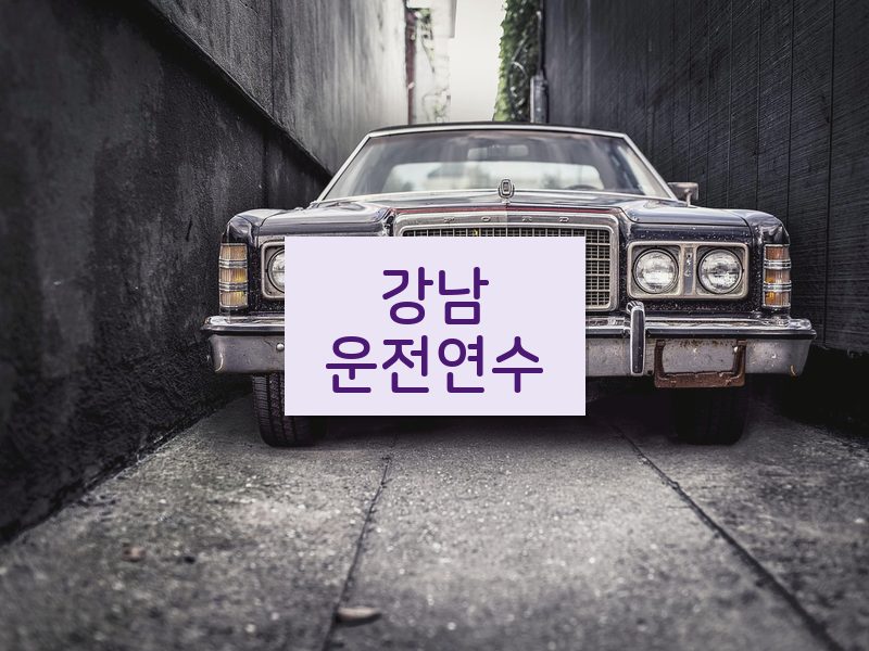 강남운전연수 후기