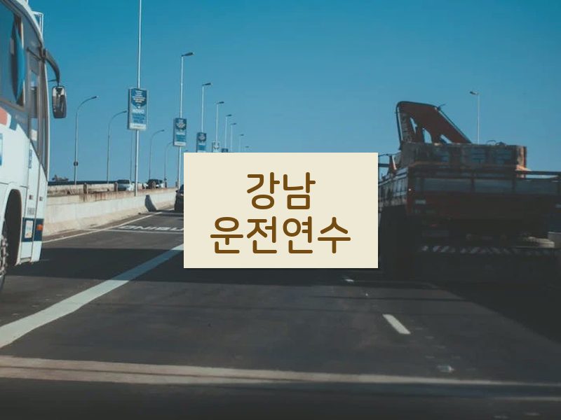 강남운전연수 후기
