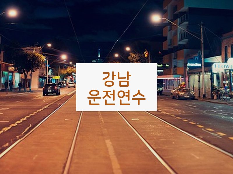 강남운전연수 후기